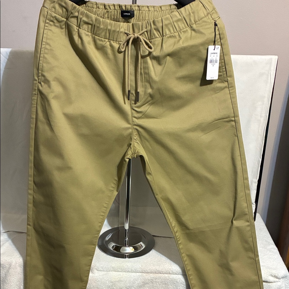 Express Men's Tan Chinos with Drawstring